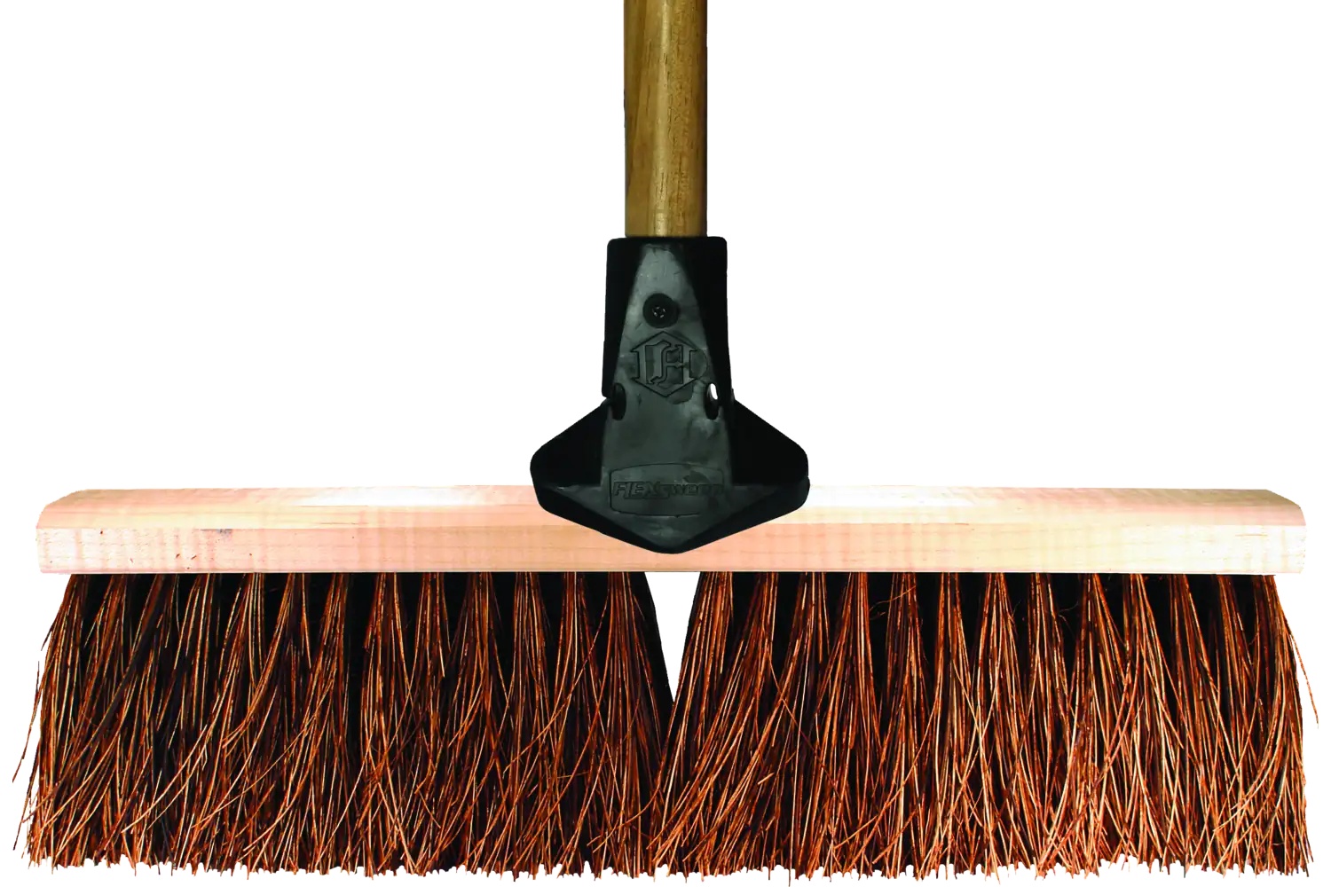 Picture of Pferd Assembled Garage Broom and Flex Handle 18" Coarse Brown Palmyra Fill 85320 79185320